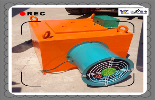 風(fēng)冷自卸式電磁除鐵器，重慶風(fēng)冷自卸式電磁除鐵器上海風(fēng)冷電磁除鐵器原理工作原理_價格